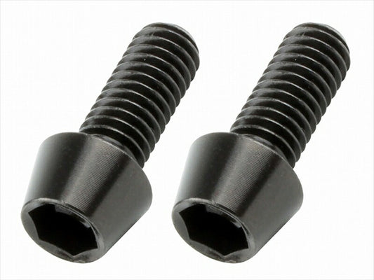 POSHFAITH｜ポッシュフェイス テ-パ-キャップボルトブラックセット M6X15／2PCS｜900615-T9