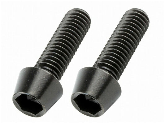 POSHFAITH｜ポッシュフェイス テ-パ-キャップボルトブラックセット M6X20／2PCS｜900620-T9