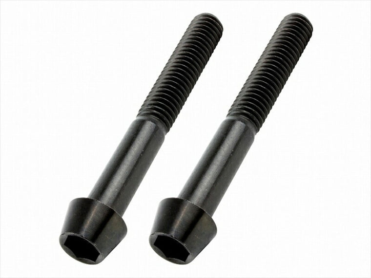 POSHFAITH｜ポッシュフェイス テ-パ-キャップボルトブラックセット M6X45／2PCS｜900645-T9