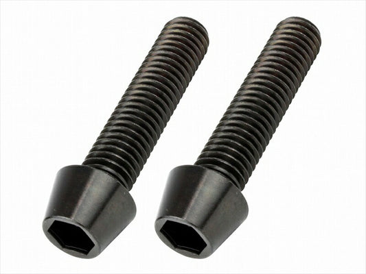 POSHFAITH｜ポッシュフェイス テ-パ-キャップボルトブラックセット M8X35／2PCS｜900835-T9