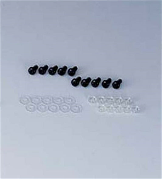 POSHFAITH｜ポッシュフェイス スクリーンビスブラックM5X15 10PCS／SET｜990515-06