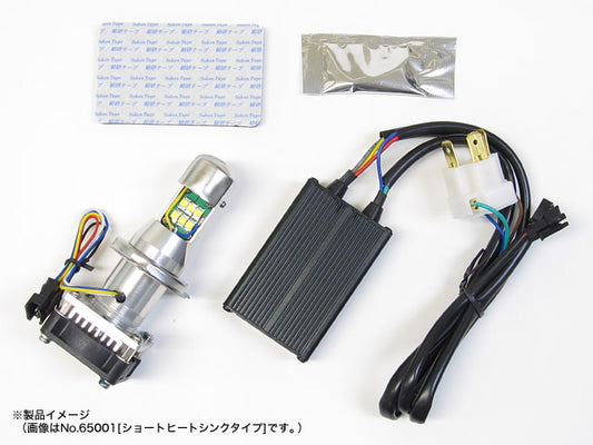 Protec プロテック LB4-L LEDヘッドライトバルブ H4 Hi Lo ロングヒートシンク 30w 6000k 汎用 カタログ品番：P065-6198 メーカー品番：65002