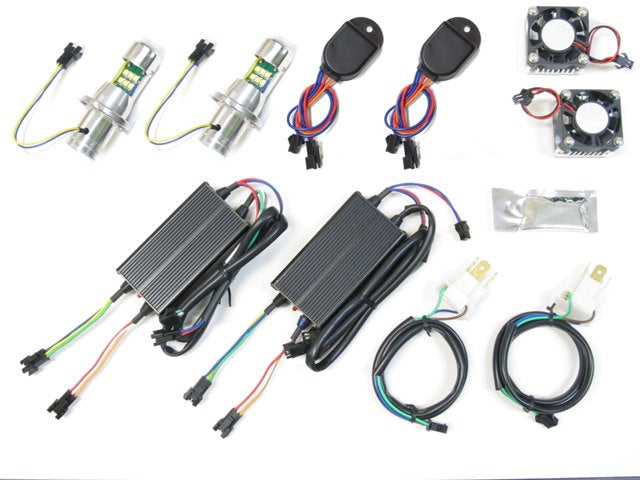 Protec プロテック LB4-24 LEDヘッドライトバルブ 24v車専用 H4 Hi Lo 6000k(2灯キット) カタログ品番：P078-8553 メーカー品番：65052