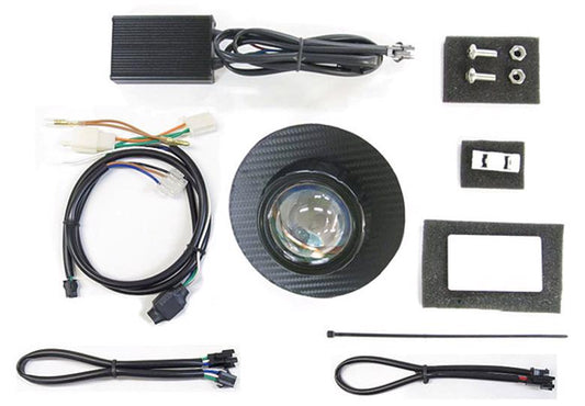 プロテック Protec LEDプロジェクターヘッドライト スーパーカブ110(JA44) 18- 6000k ブラックカーボンパネル カタログ品番：P084-7810 メーカー品番：63180-60