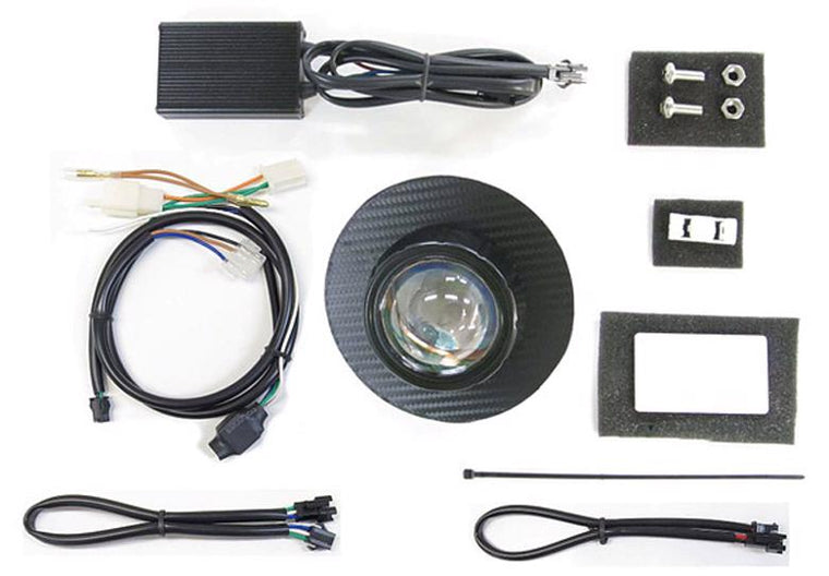 プロテック Protec LEDプロジェクターヘッドライト スーパーカブ110(JA44) 18- 6000k ブラックカーボンパネル カタログ品番：P084-7810 メーカー品番：63180-60