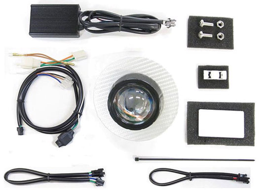 プロテック Protec LEDプロジェクターヘッドライト スーパーカブ110(JA44) 18- シルバーカーボンパネル カタログ品番：P084-7811 メーカー品番：63181-60