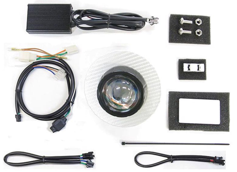 プロテック Protec LEDプロジェクターヘッドライト スーパーカブ110(JA44) 18- シルバーカーボンパネル カタログ品番：P084-7811 メーカー品番：63181-60