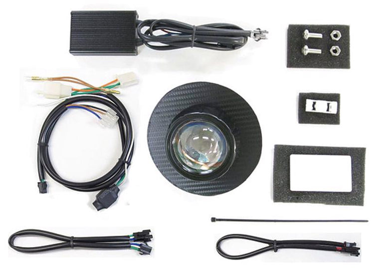 プロテック Protec LEDプロジェクターヘッドライト スーパーカブ110(JA44) 18- ブラックカーボンパネル カタログ品番：P084-7812 メーカー品番：63180-30