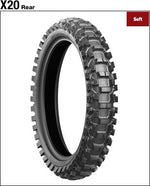 BRIDGESTONE ブリヂストン BATTLECROSS X20 R 100 90-19 57M W カタログ品番：P077-8120 メーカー品番：MCS01334