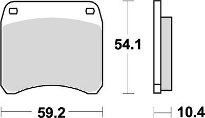 KITACO キタコ SBSブレーキパッド 523HF DUCATI TRIUMPH カタログ品番：P025-3910 メーカー品番：777-0523000