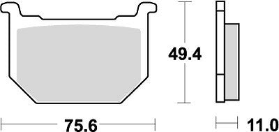 KITACO キタコ SBSブレーキパッド 533HF GSX250E 82- カタログ品番：P025-3916 メーカー品番：777-0533000