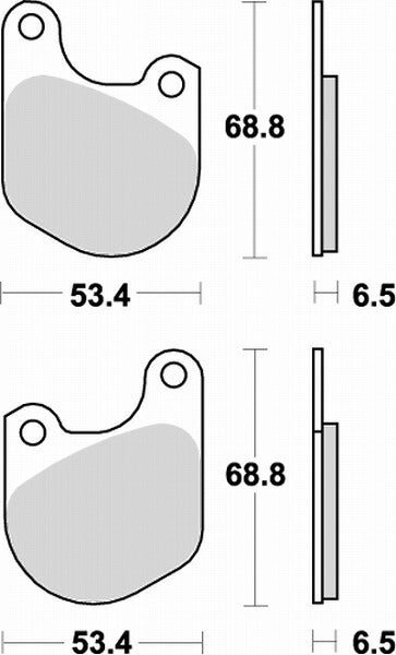 キタコ KITACO SBSブレーキパッド 537HF HARLEY カタログ品番：P025-3918 メーカー品番：777-0537000