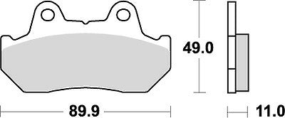 KITACO キタコ SBSブレーキパッド 542HF VF1000R VF750F カタログ品番：P025-3922 メーカー品番：777-0542000