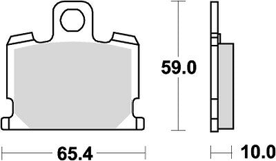 KITACO キタコ SBSブレーキパッド 547HF XJ400D 82- カタログ品番：P025-3925 メーカー品番：777-0547000