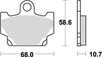 KITACO キタコ SBSブレーキパッド 550HF RZ50 VIRAGO250 カタログ品番：P025-3926 メーカー品番：777-0550000
