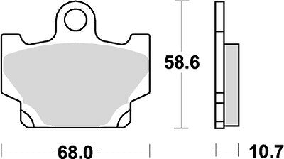 KITACO キタコ SBSブレーキパッド 550HF RZ50 VIRAGO250 カタログ品番：P025-3926 メーカー品番：777-0550000