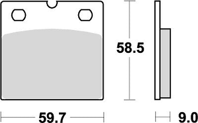 KITACO キタコ SBSブレーキパッド 554HF BMW M.GUZZI カタログ品番：P025-3928 メーカー品番：777-0554000