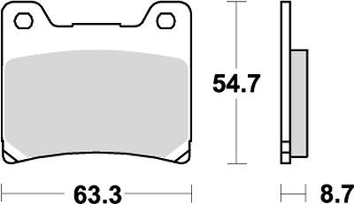 KITACO キタコ SBSブレーキパッド 555LS V-MAX TRX850 カタログ品番：P025-3932 メーカー品番：777-0555030