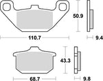 KITACO キタコ SBSブレーキパッド 557HF GPZ900R -89 カタログ品番：P025-3936 メーカー品番：777-0557000
