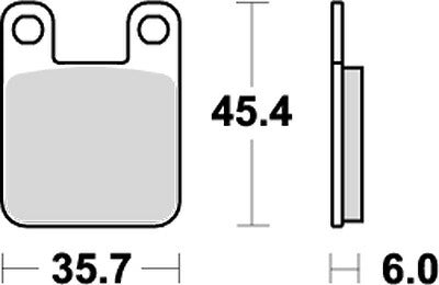 KITACO キタコ SBSブレーキパッド 559HF TY250Z カタログ品番：P025-3938 メーカー品番：777-0559000