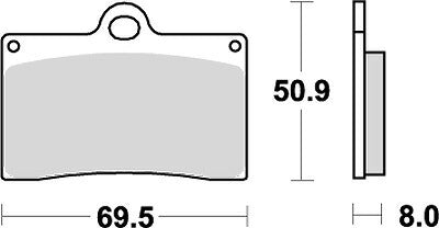 KITACO キタコ SBSブレーキパッド 566HF RS250R 93- カタログ品番：P025-3940 メーカー品番：777-0566000