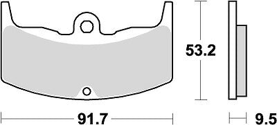 KITACO キタコ SBSブレーキパッド 571HF CBX400F 81- カタログ品番：P025-3945 メーカー品番：777-0571000