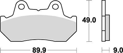 KITACO キタコ SBSブレーキパッド 572HF FUSION -92 カタログ品番：P025-3947 メーカー品番：777-0572000