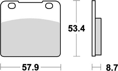 KITACO キタコ SBSブレーキパッド 577HS RG500γ カタログ品番：P025-3955 メーカー品番：777-0577020