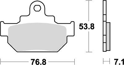 KITACO キタコ SBSブレーキパッド 581HF LS400SAVAGE 90- カタログ品番：P025-3958 メーカー品番：777-0581000