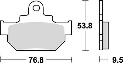KITACO キタコ SBSブレーキパッド 582HF DR600S DAKAR 85 カタログ品番：P025-3959 メーカー品番：777-0582000