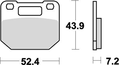 KITACO キタコ SBSブレーキパッド 587HF RG125γ 85-90 カタログ品番：P025-3962 メーカー品番：777-0587000