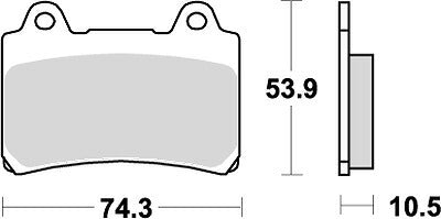 KITACO キタコ SBSブレーキパッド 590HS FZR400 88-90 カタログ品番：P025-3965 メーカー品番：777-0590020
