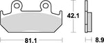KITACO キタコ SBSブレーキパッド 593HF NSR250R 86-87 カタログ品番：P025-3967 メーカー品番：777-0593000
