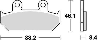 KITACO キタコ SBSブレーキパッド 600HF STEED400 88-92 カタログ品番：P025-3973 メーカー品番：777-0600000