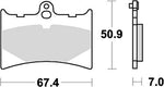 KITACO キタコ SBSブレーキパッド 601HF APRILIA GILERA カタログ品番：P025-3975 メーカー品番：777-0601000