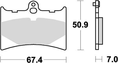 KITACO キタコ SBSブレーキパッド 601HF APRILIA GILERA カタログ品番：P025-3975 メーカー品番：777-0601000