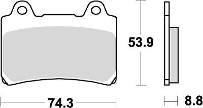 KITACO キタコ SBSブレーキパッド 613HF XJR1200 94- カタログ品番：P025-3981 メーカー品番：777-0613000