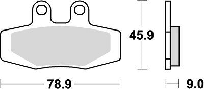 キタコ KITACO SBSブレーキパッド 621HF KTM MAICO カタログ品番：P025-3992 メーカー品番：777-0621000