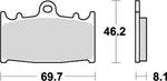 KITACO キタコ SBSブレーキパッド 631HF ZZR1100 TL1000S カタログ品番：P025-4003 メーカー品番：777-0631000
