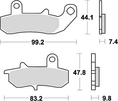 KITACO キタコ SBSブレーキパッド 635LS DR650S -95 カタログ品番：P025-4009 メーカー品番：777-0635030