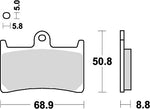 KITACO キタコ SBSブレーキパッド 639HF R1-Z 90- カタログ品番：P025-4012 メーカー品番：777-0639000