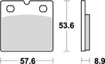 KITACO キタコ SBSブレーキパッド 640HF BMW カタログ品番：P025-4013 メーカー品番：777-0640000