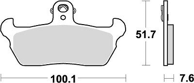KITACO キタコ SBSブレーキパッド 641HF APRILIA CAGIVA カタログ品番：P025-4015 メーカー品番：777-0641000