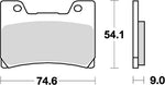 KITACO キタコ SBSブレーキパッド 645HS V-MAX 93-95 カタログ品番：P025-4019 メーカー品番：777-0645020