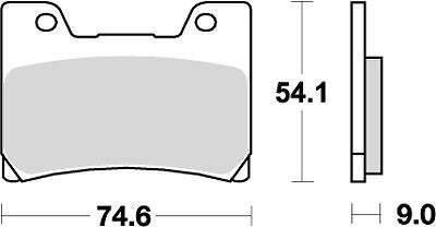 KITACO キタコ SBSブレーキパッド 645HS V-MAX 93-95 カタログ品番：P025-4019 メーカー品番：777-0645020