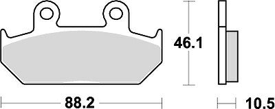 KITACO キタコ SBSブレーキパッド 647HS ドミネータ650 88-92 カタログ品番：P025-4021 メーカー品番：777-0647020