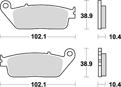 KITACO キタコ SBSブレーキパッド 654HS CB400SF 92- カタログ品番：P025-4026 メーカー品番：777-0654020