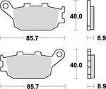 KITACO キタコ SBSブレーキパッド 657LS CBR900RR 92- カタログ品番：P025-4028 メーカー品番：777-0657030
