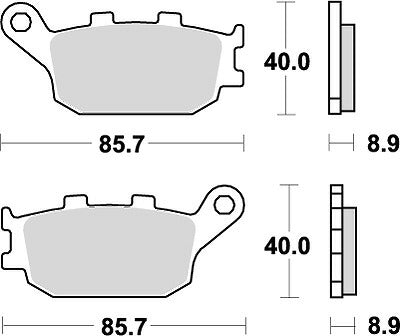 KITACO キタコ SBSブレーキパッド 657LS CBR900RR 92- カタログ品番：P025-4028 メーカー品番：777-0657030