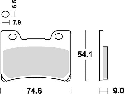 KITACO キタコ SBSブレーキパッド 665HF FZR1000 92-93 カタログ品番：P025-4033 メーカー品番：777-0665000
